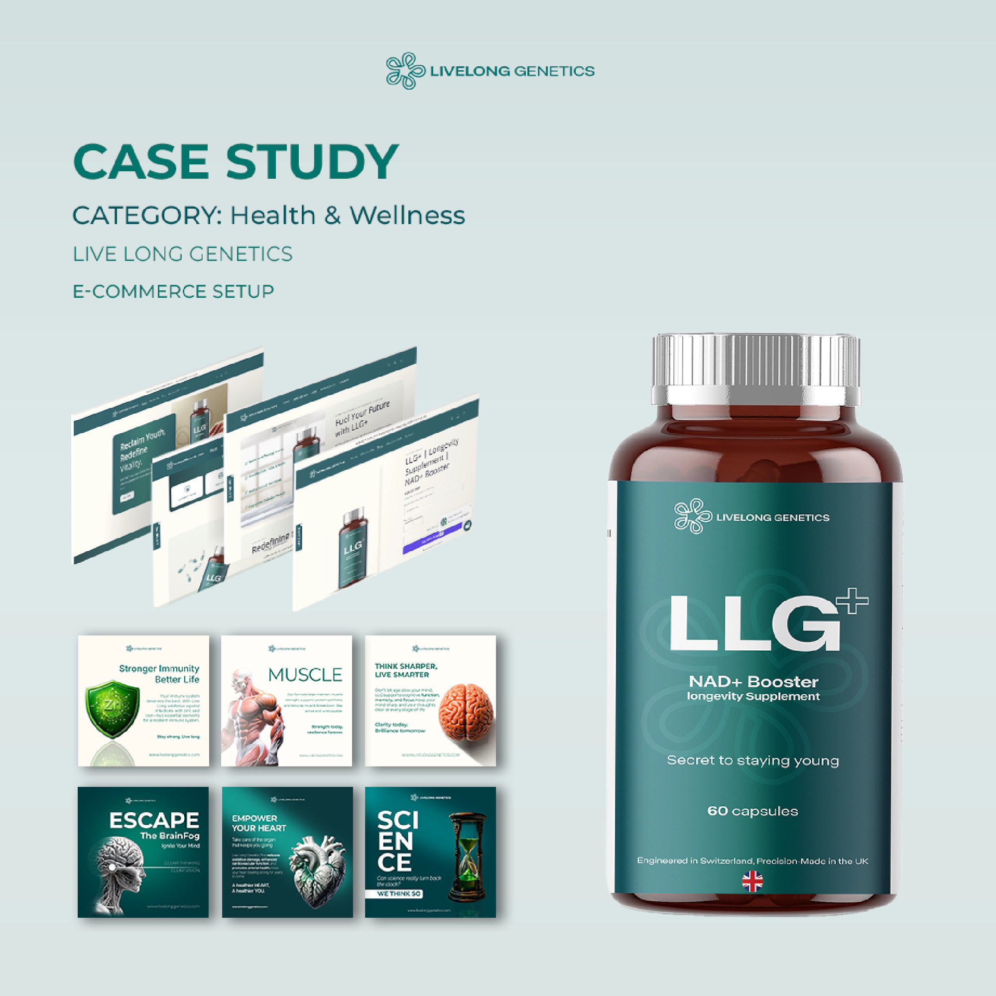 Live Long Genetics - LLG+ - Pure NMN Live Long Genetics - Case Study